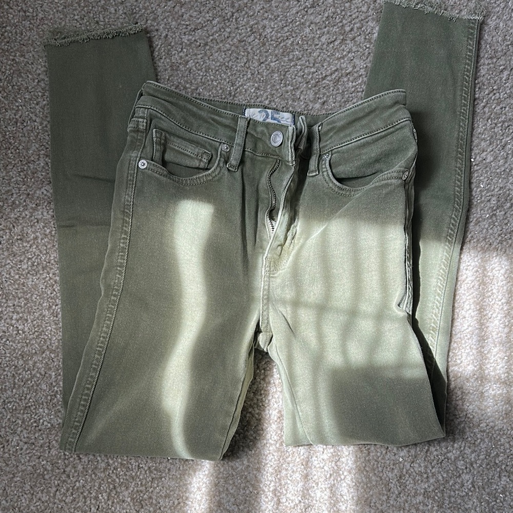 Free People Olive Green Women's Jeans